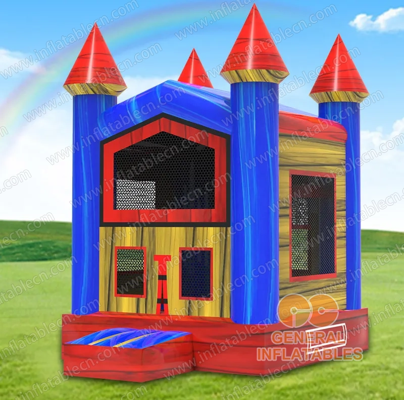 Mini Blue and Red Castle Jumper