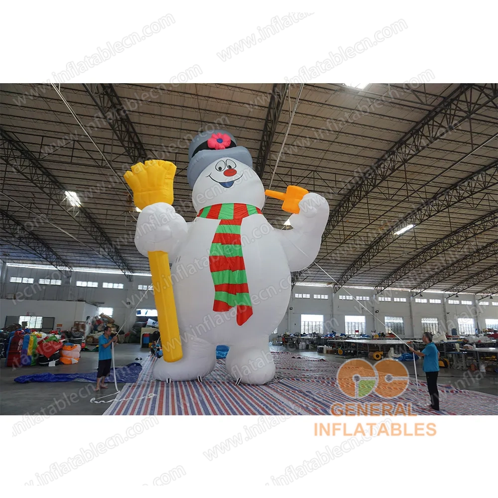 Inflatable snowman